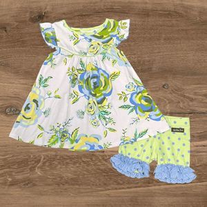 Matilda Jane Riding Bikes Pearl Dress Leapfrog Shorties Set - Size 2